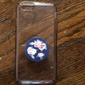 Clear Speck Phone Case W/ Popsocket!